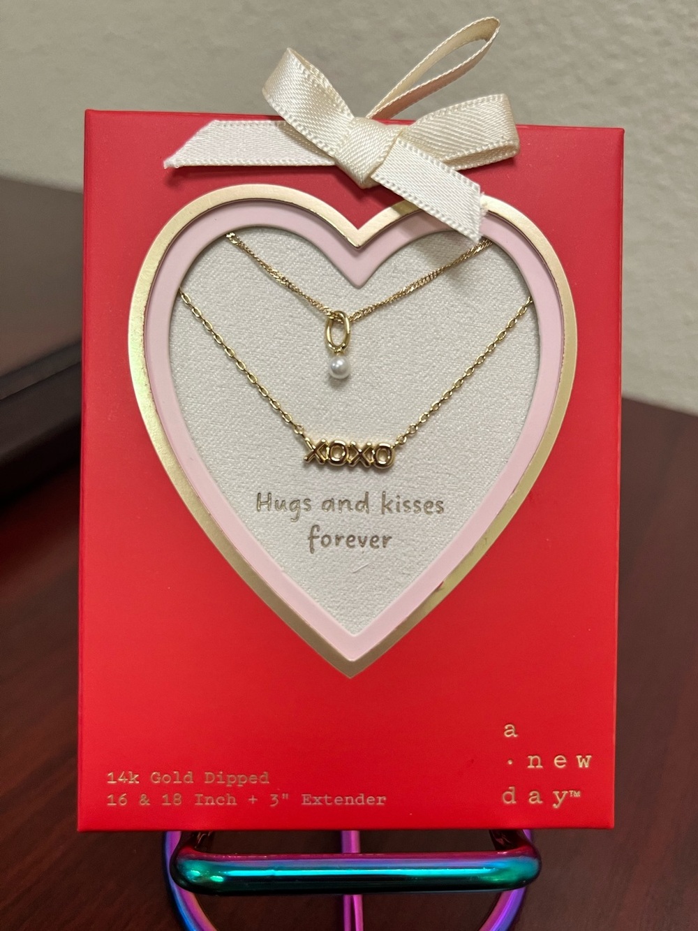 A New Day Hugs and Kisses Necklace New